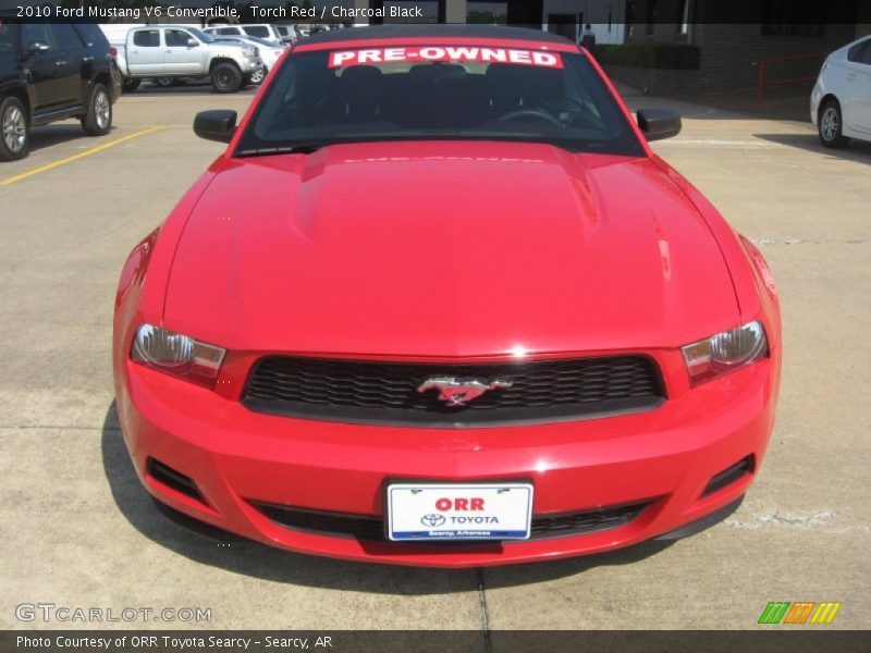 Torch Red / Charcoal Black 2010 Ford Mustang V6 Convertible