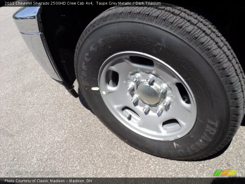 Taupe Grey Metallic / Dark Titanium 2011 Chevrolet Silverado 2500HD Crew Cab 4x4