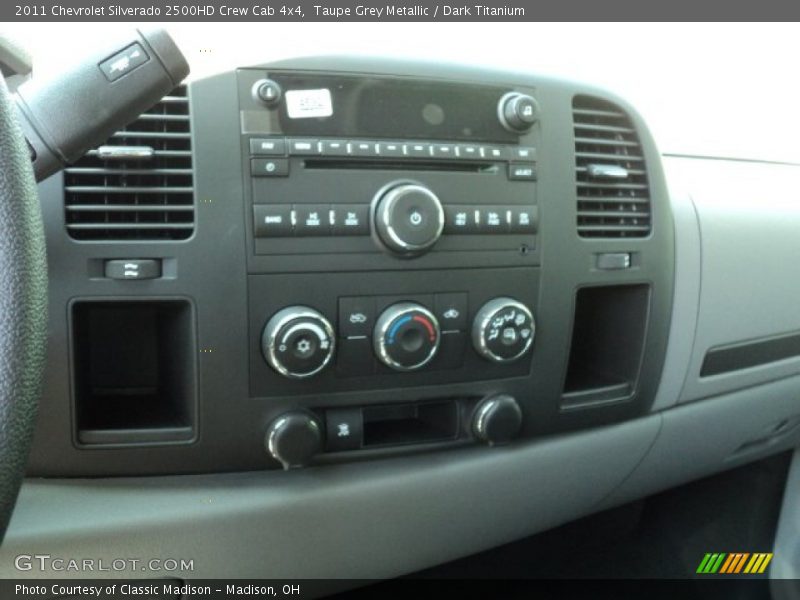 Taupe Grey Metallic / Dark Titanium 2011 Chevrolet Silverado 2500HD Crew Cab 4x4