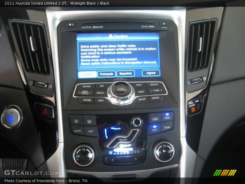 Midnight Black / Black 2011 Hyundai Sonata Limited 2.0T