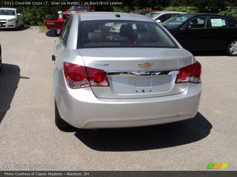 Silver Ice Metallic / Jet Black/Brick Leather 2011 Chevrolet Cruze LT