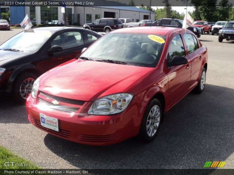 Victory Red / Gray 2010 Chevrolet Cobalt LS Sedan