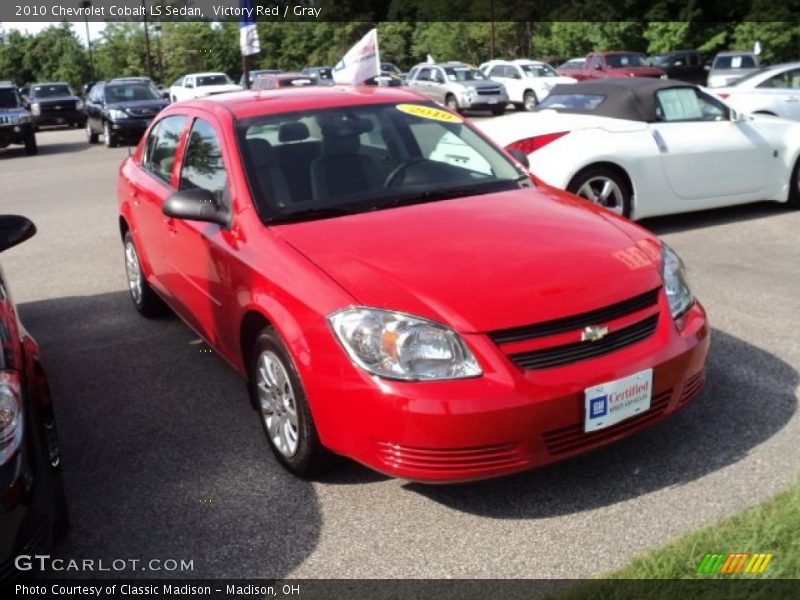 Victory Red / Gray 2010 Chevrolet Cobalt LS Sedan