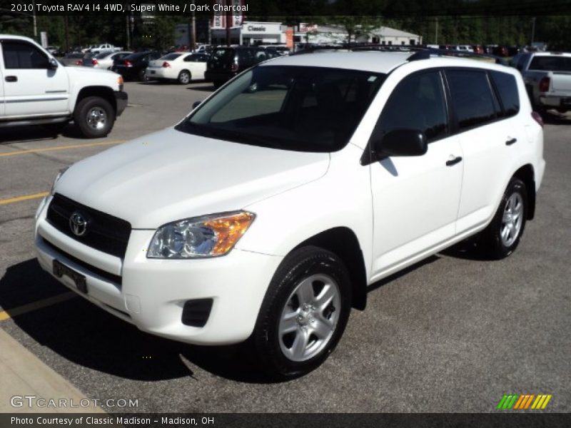 Super White / Dark Charcoal 2010 Toyota RAV4 I4 4WD