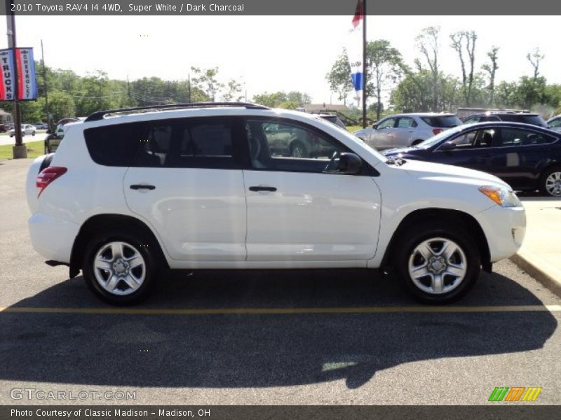 Super White / Dark Charcoal 2010 Toyota RAV4 I4 4WD
