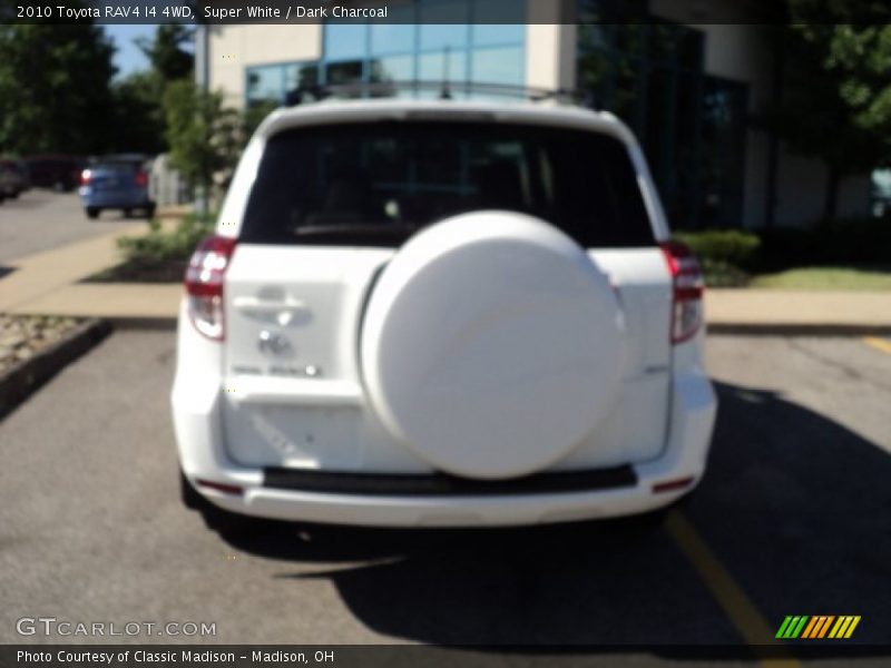 Super White / Dark Charcoal 2010 Toyota RAV4 I4 4WD