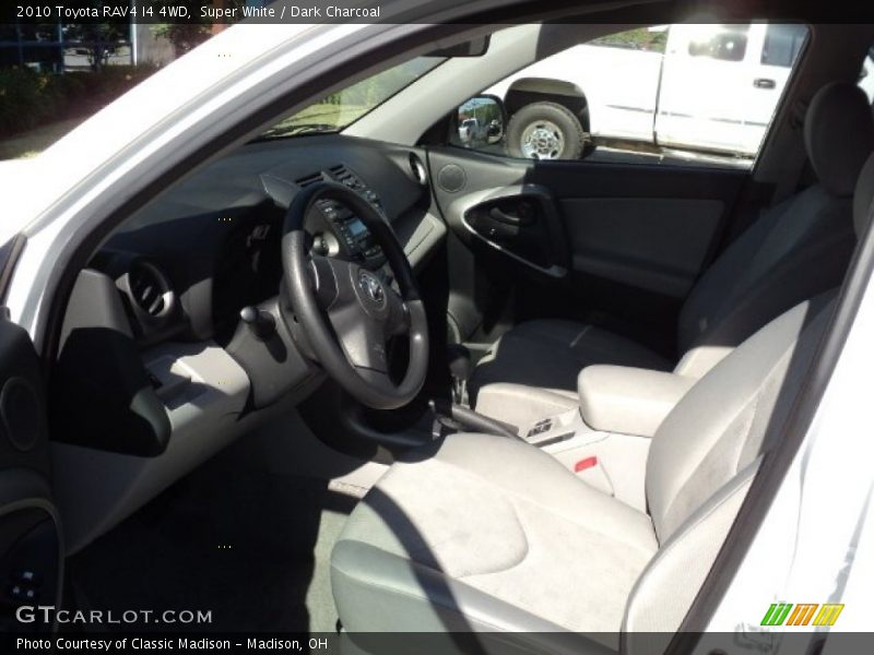 Super White / Dark Charcoal 2010 Toyota RAV4 I4 4WD