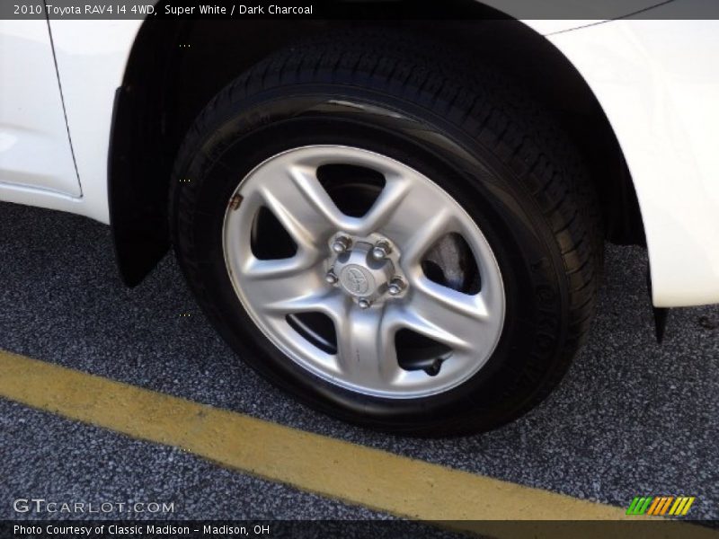 Super White / Dark Charcoal 2010 Toyota RAV4 I4 4WD