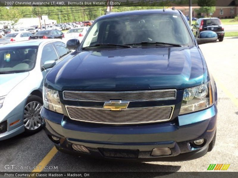 Bermuda Blue Metallic / Ebony 2007 Chevrolet Avalanche LT 4WD