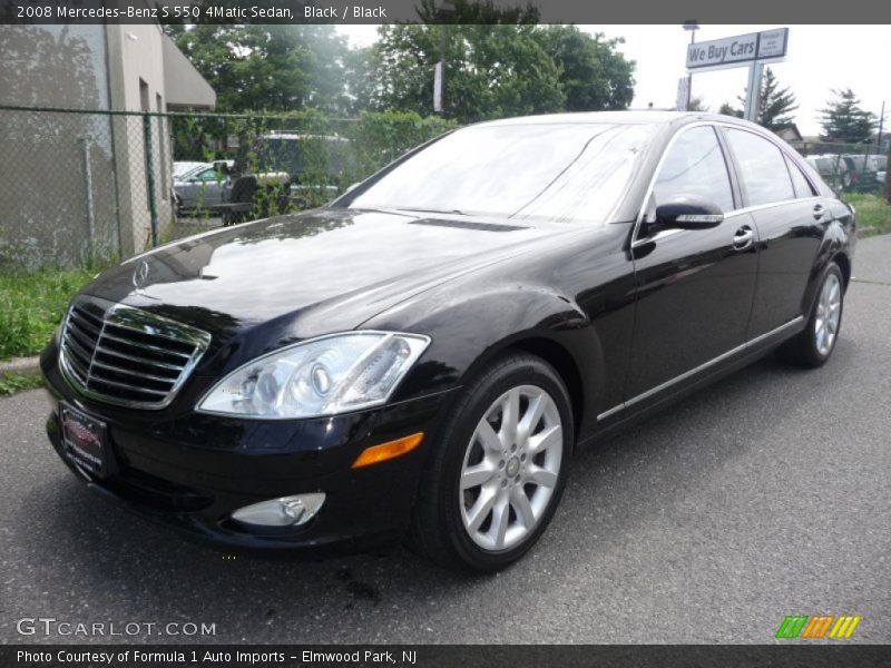 Black / Black 2008 Mercedes-Benz S 550 4Matic Sedan