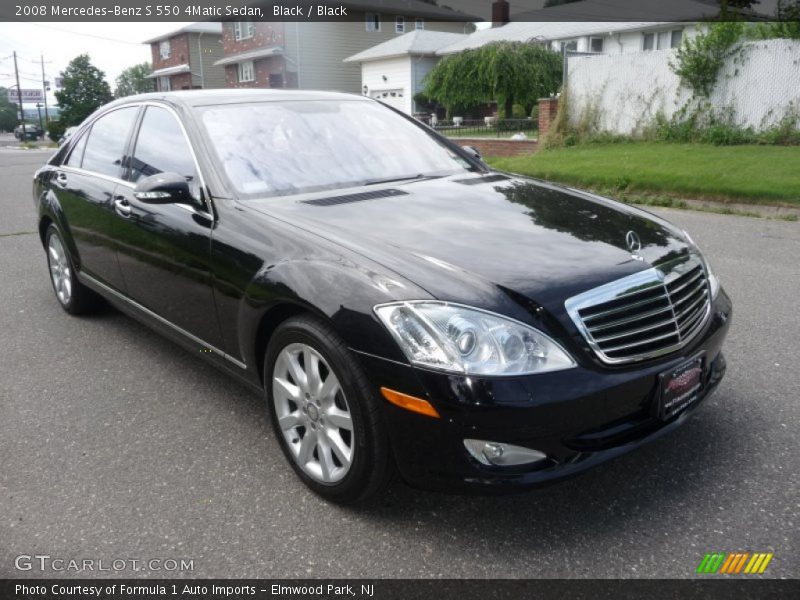 Black / Black 2008 Mercedes-Benz S 550 4Matic Sedan