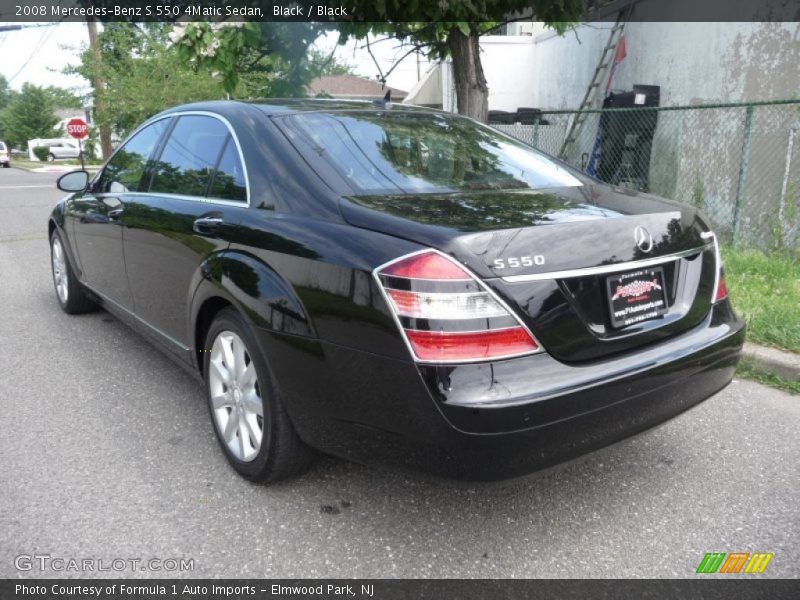 Black / Black 2008 Mercedes-Benz S 550 4Matic Sedan