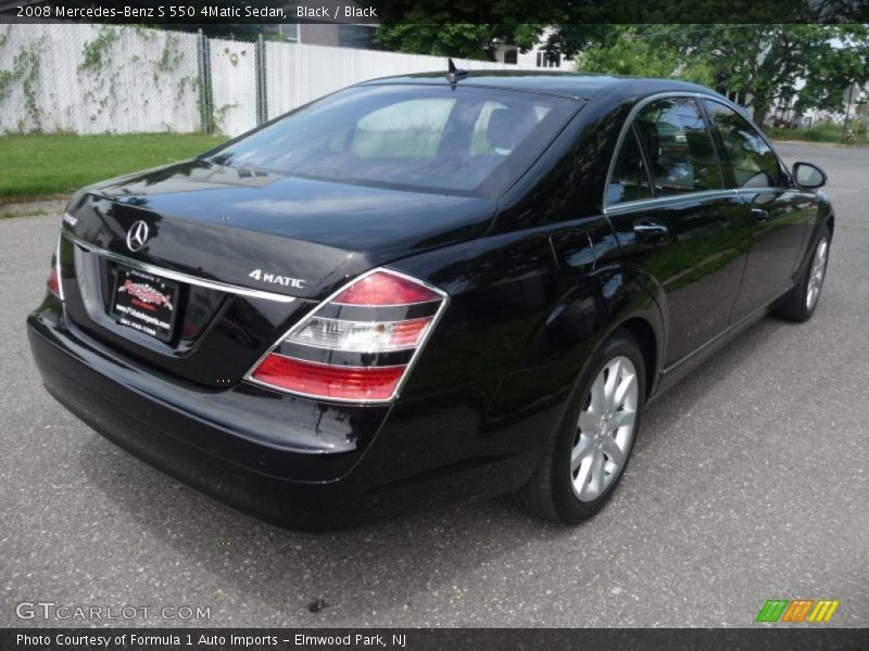 Black / Black 2008 Mercedes-Benz S 550 4Matic Sedan