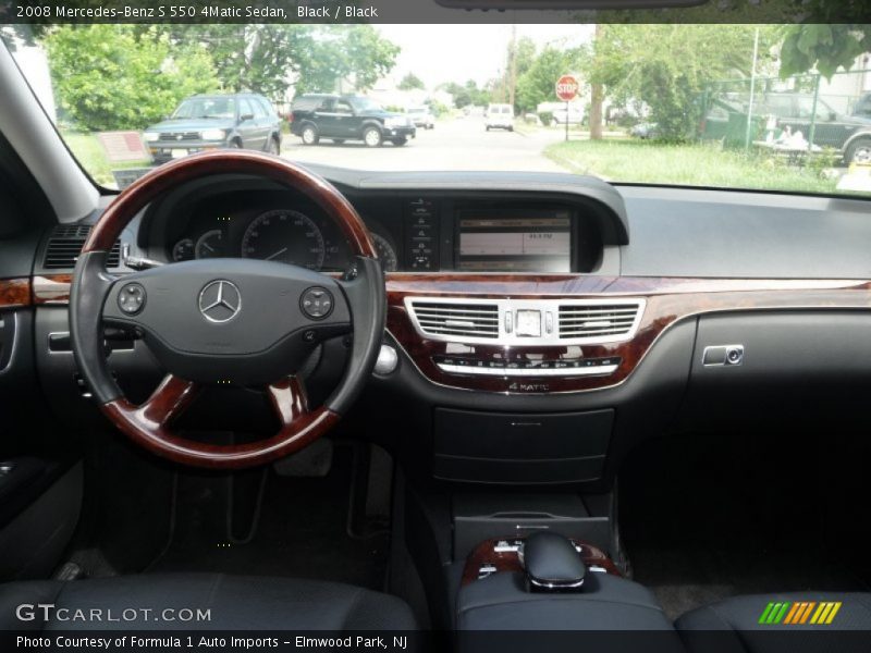 Black / Black 2008 Mercedes-Benz S 550 4Matic Sedan
