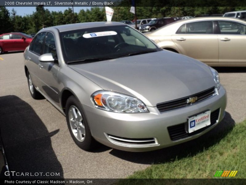 Silverstone Metallic / Ebony Black 2008 Chevrolet Impala LT