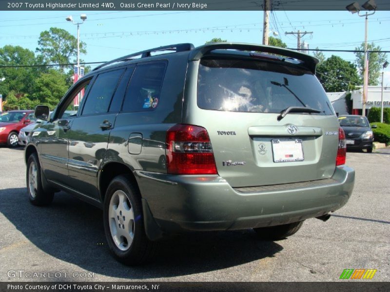 Oasis Green Pearl / Ivory Beige 2007 Toyota Highlander Limited 4WD