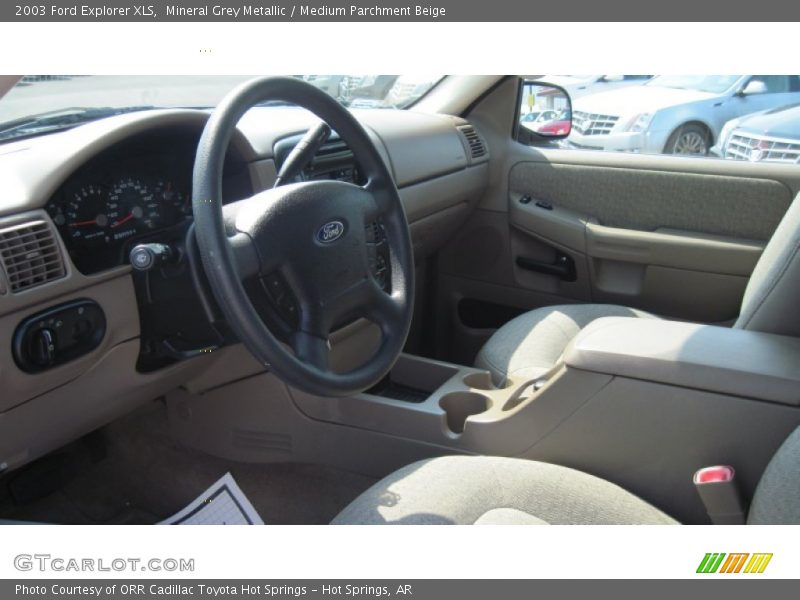 Mineral Grey Metallic / Medium Parchment Beige 2003 Ford Explorer XLS
