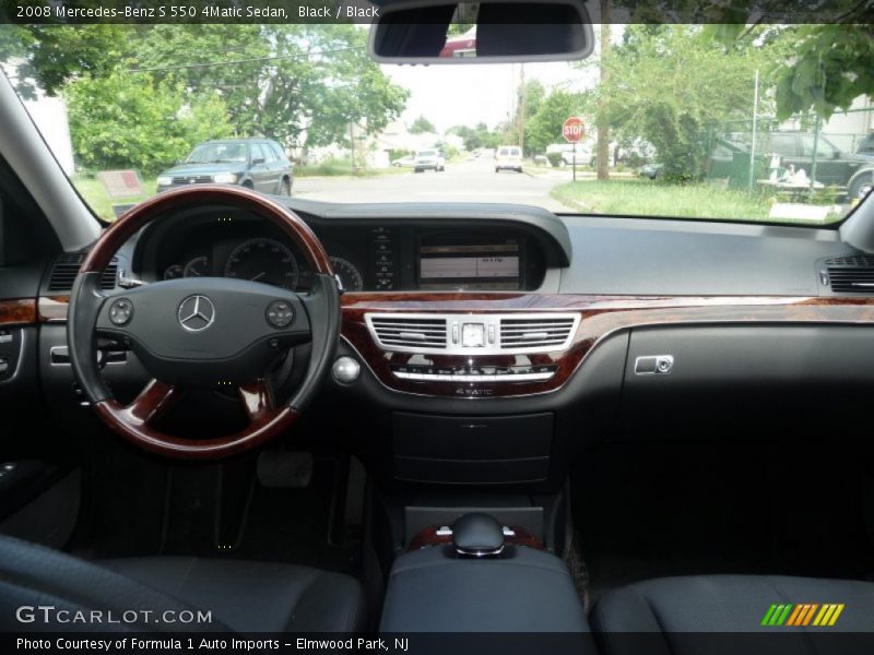 Black / Black 2008 Mercedes-Benz S 550 4Matic Sedan