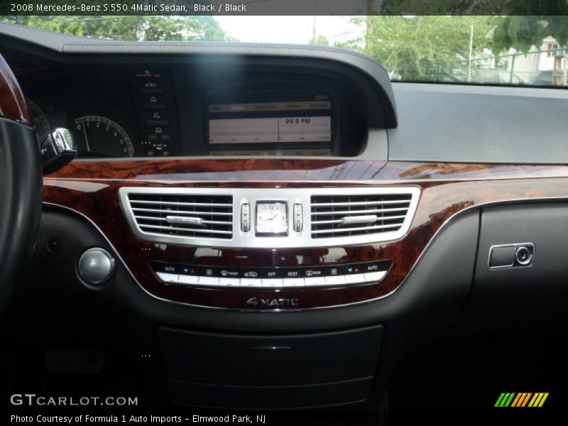 Black / Black 2008 Mercedes-Benz S 550 4Matic Sedan