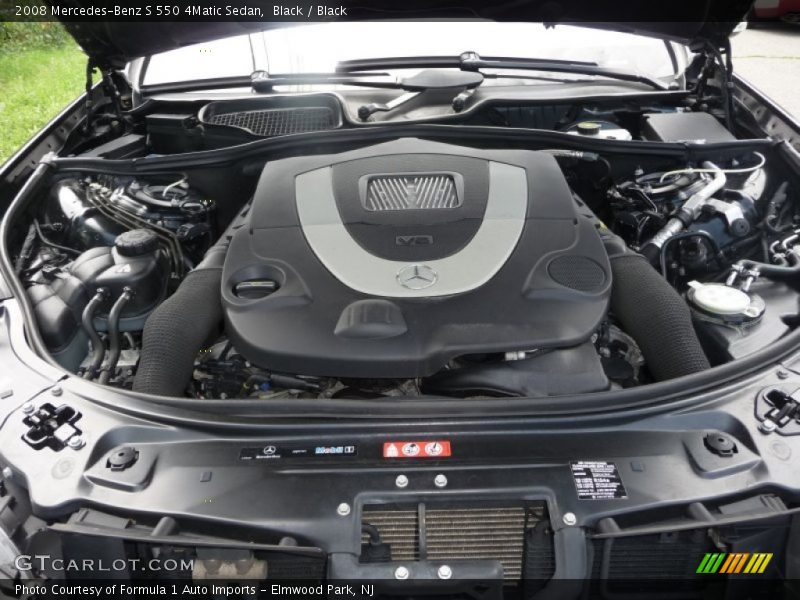 Black / Black 2008 Mercedes-Benz S 550 4Matic Sedan