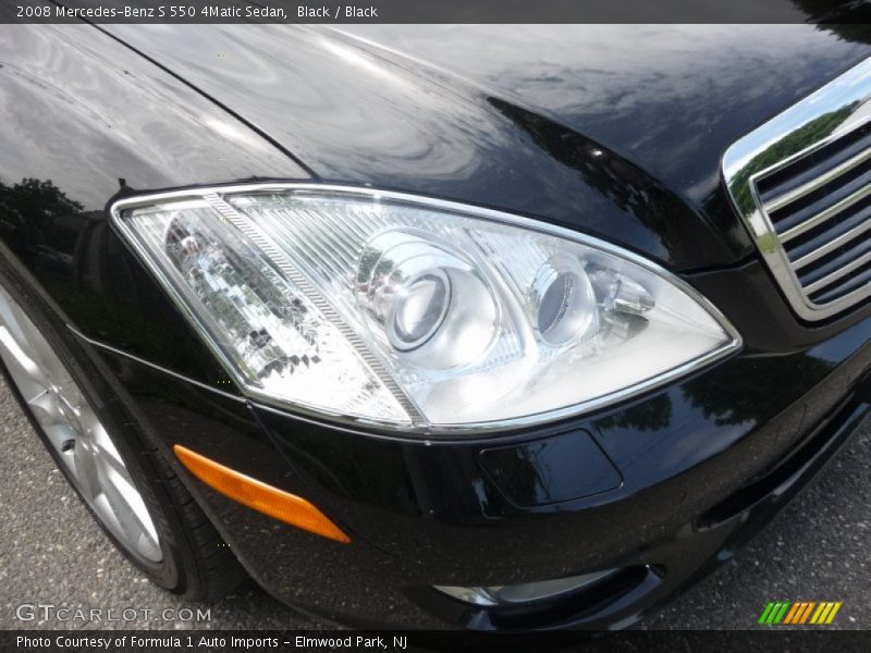 Black / Black 2008 Mercedes-Benz S 550 4Matic Sedan