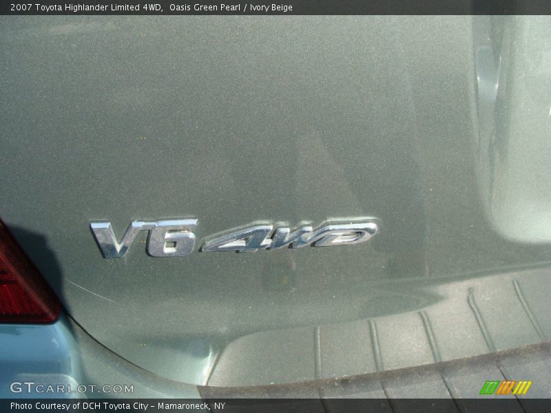 Oasis Green Pearl / Ivory Beige 2007 Toyota Highlander Limited 4WD