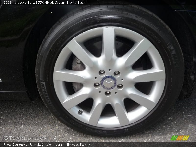 Black / Black 2008 Mercedes-Benz S 550 4Matic Sedan