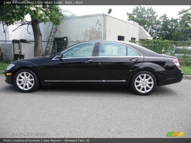 Black / Black 2008 Mercedes-Benz S 550 4Matic Sedan