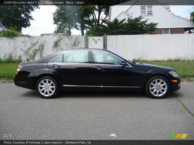 Black / Black 2008 Mercedes-Benz S 550 4Matic Sedan
