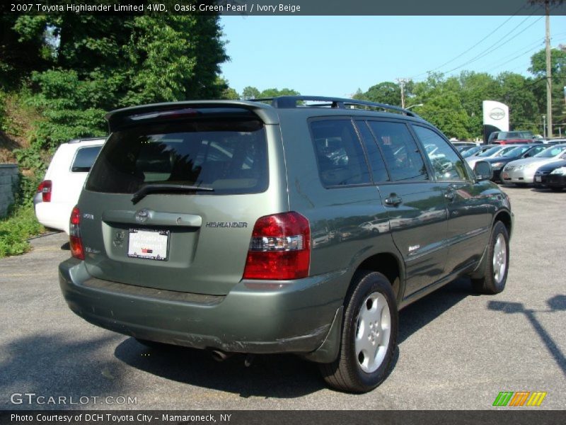 Oasis Green Pearl / Ivory Beige 2007 Toyota Highlander Limited 4WD