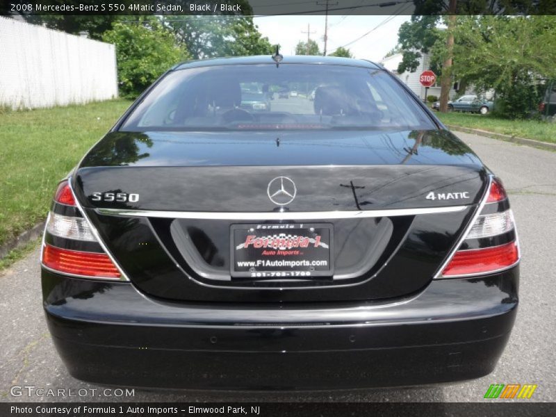 Black / Black 2008 Mercedes-Benz S 550 4Matic Sedan