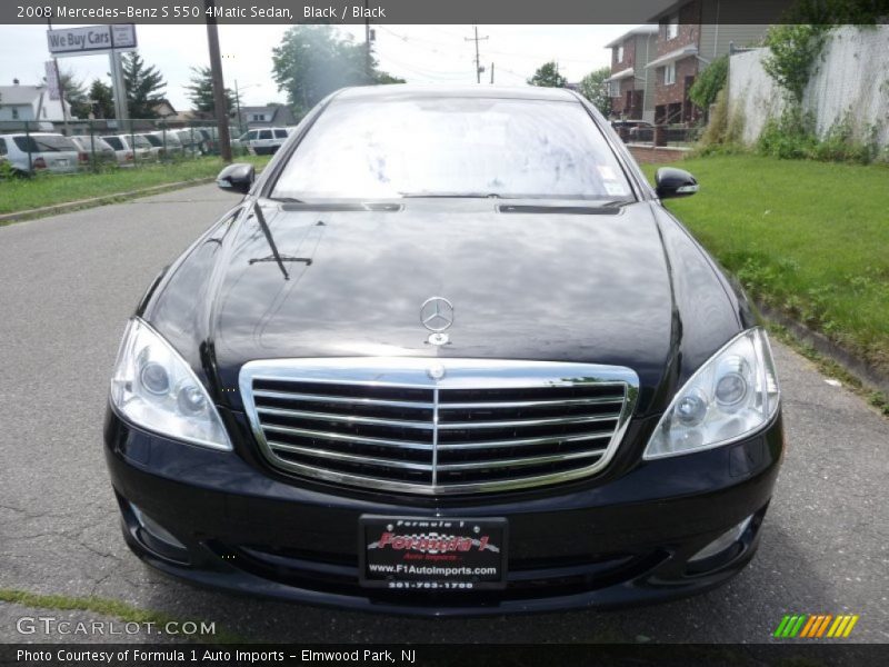 Black / Black 2008 Mercedes-Benz S 550 4Matic Sedan