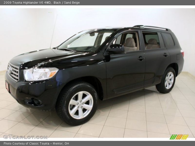 Black / Sand Beige 2009 Toyota Highlander V6 4WD