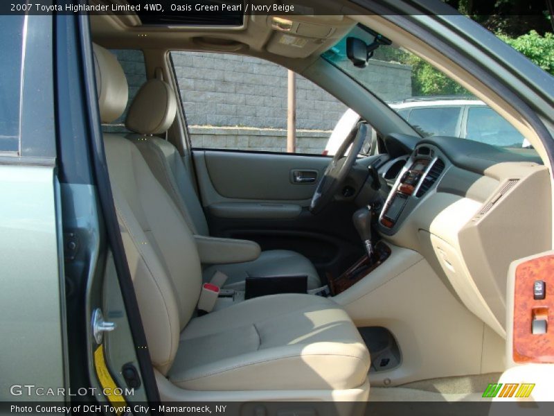 Oasis Green Pearl / Ivory Beige 2007 Toyota Highlander Limited 4WD