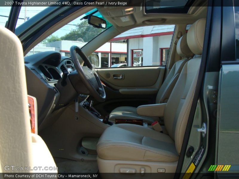Oasis Green Pearl / Ivory Beige 2007 Toyota Highlander Limited 4WD