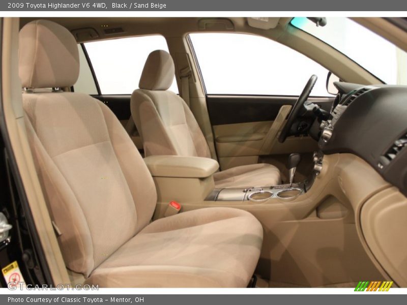 Black / Sand Beige 2009 Toyota Highlander V6 4WD