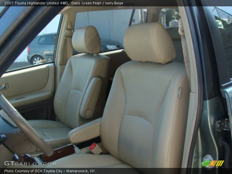 Oasis Green Pearl / Ivory Beige 2007 Toyota Highlander Limited 4WD