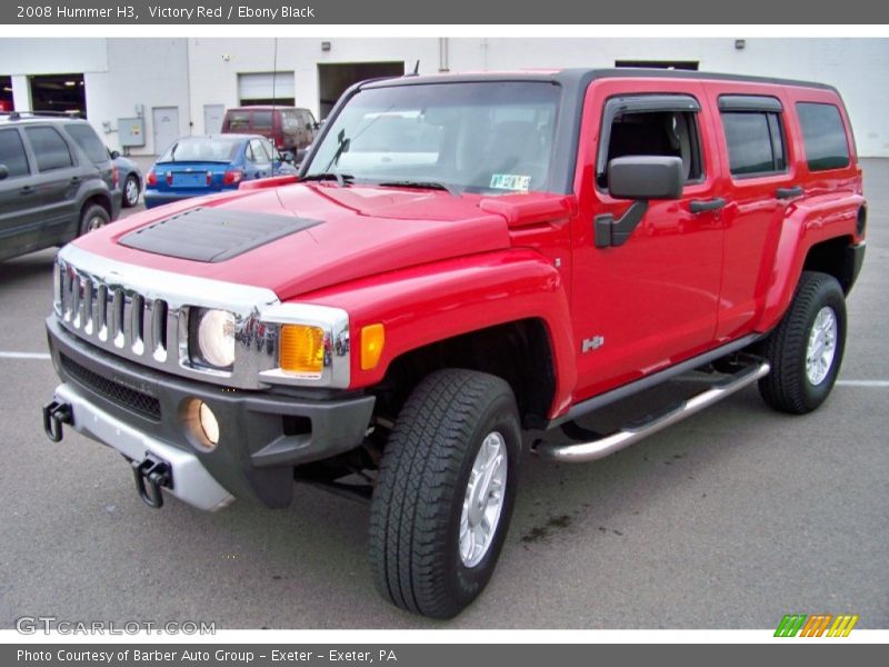 Victory Red / Ebony Black 2008 Hummer H3