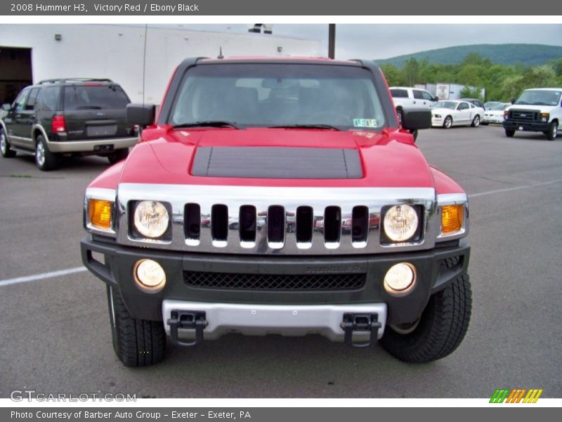 Victory Red / Ebony Black 2008 Hummer H3