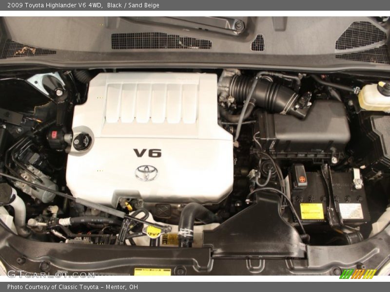 Black / Sand Beige 2009 Toyota Highlander V6 4WD