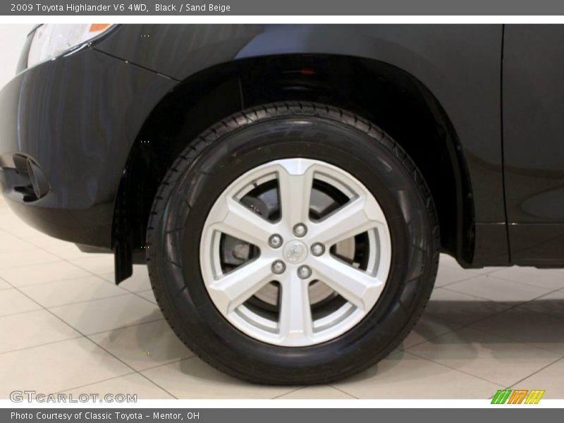 Black / Sand Beige 2009 Toyota Highlander V6 4WD