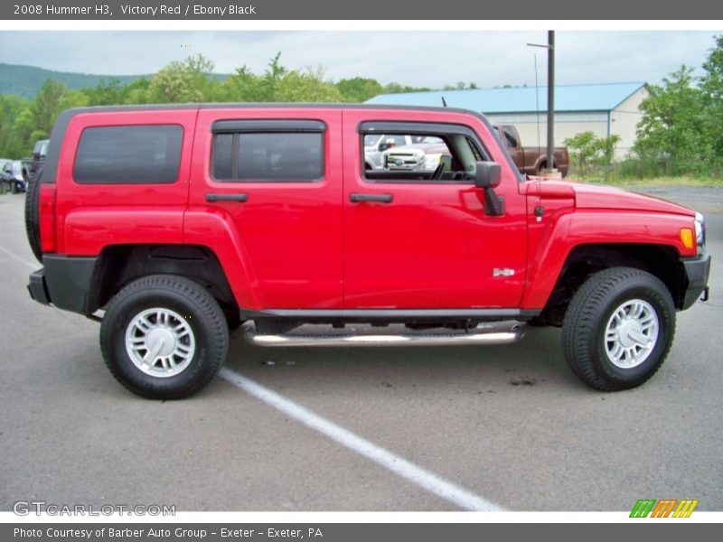 Victory Red / Ebony Black 2008 Hummer H3