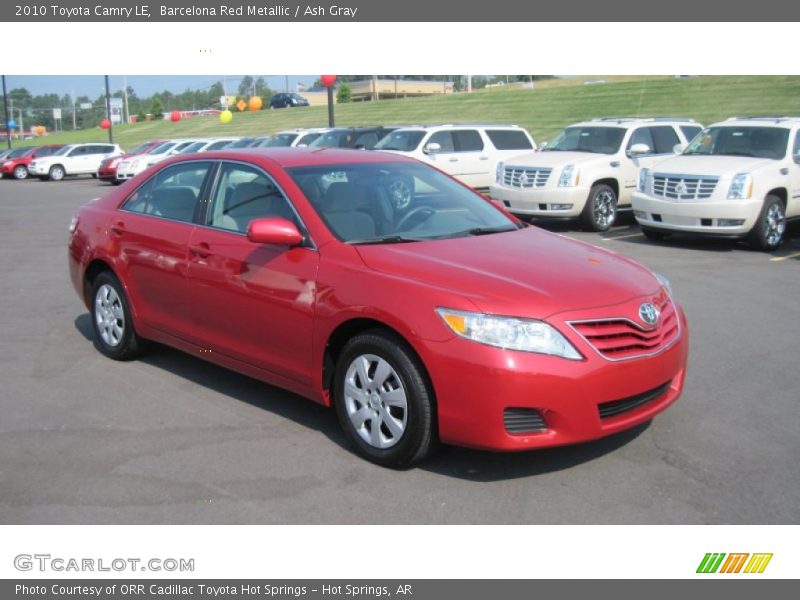Barcelona Red Metallic / Ash Gray 2010 Toyota Camry LE