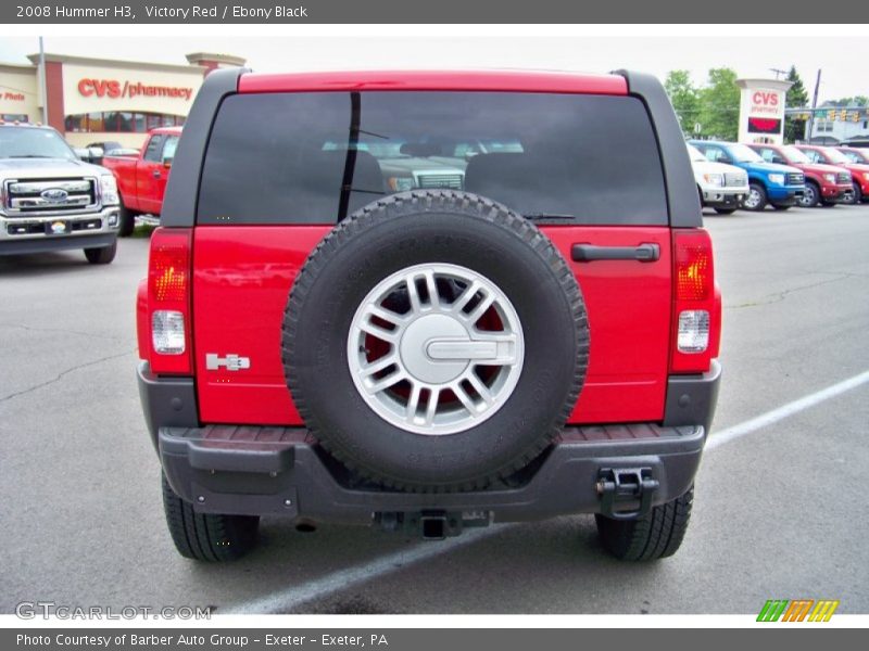 Victory Red / Ebony Black 2008 Hummer H3
