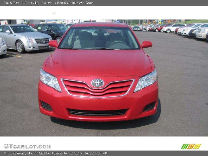 Barcelona Red Metallic / Ash Gray 2010 Toyota Camry LE