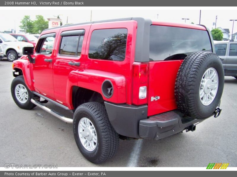 Victory Red / Ebony Black 2008 Hummer H3