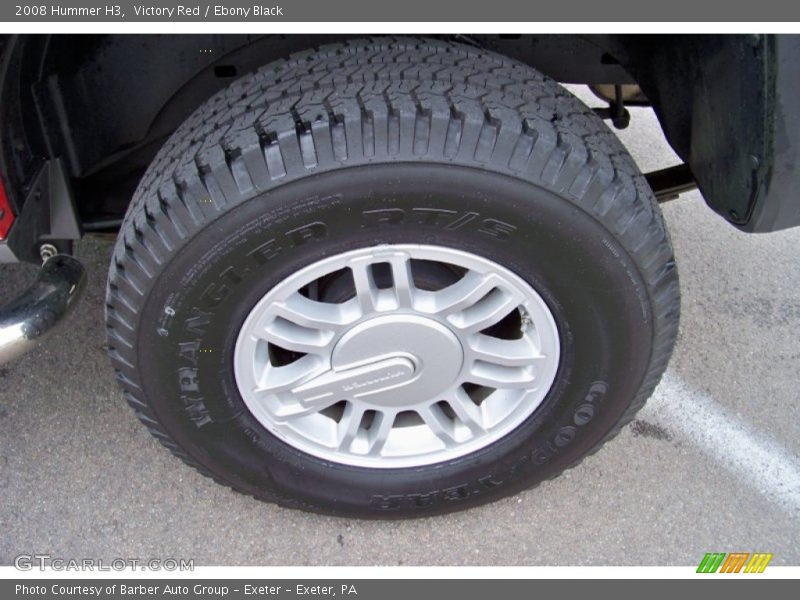 Victory Red / Ebony Black 2008 Hummer H3