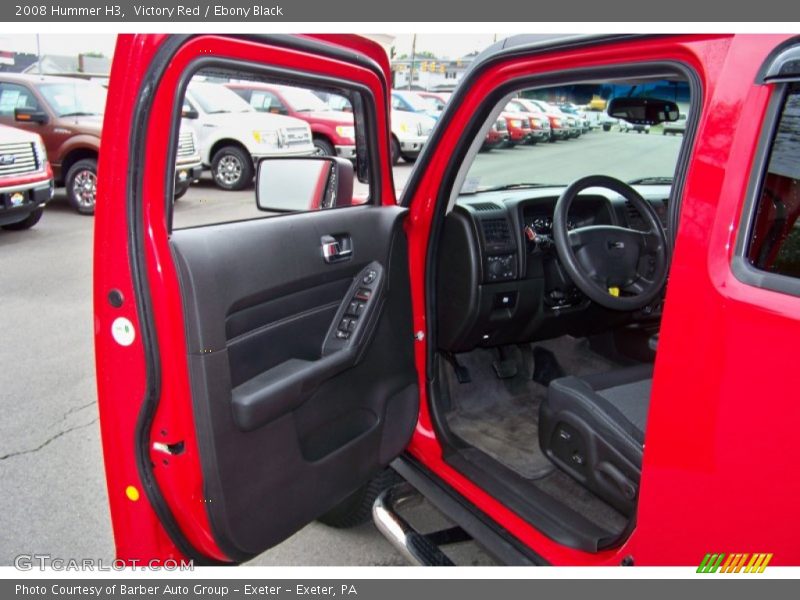 Victory Red / Ebony Black 2008 Hummer H3