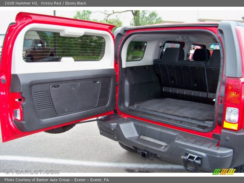 Victory Red / Ebony Black 2008 Hummer H3