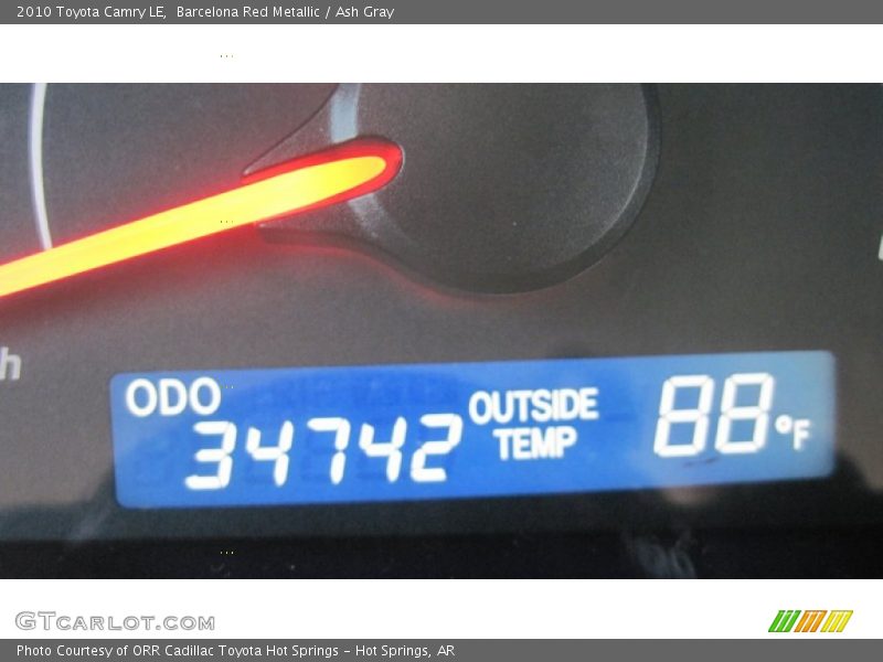 Barcelona Red Metallic / Ash Gray 2010 Toyota Camry LE